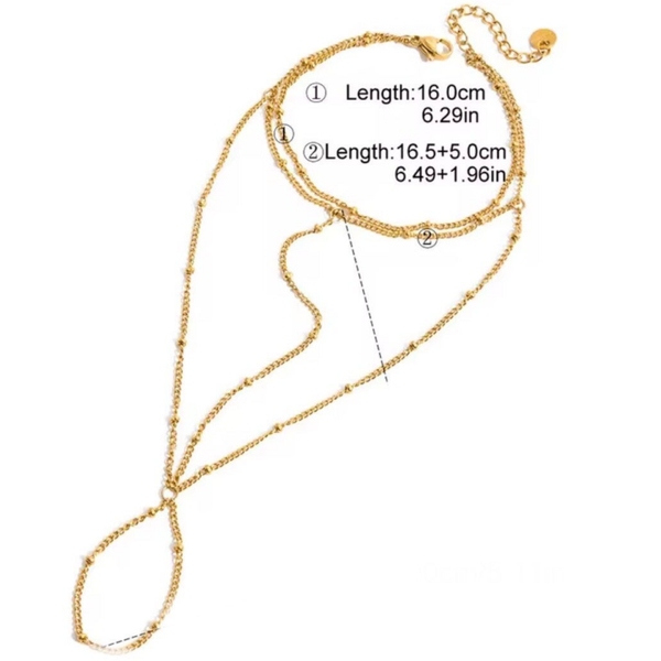 Hand ketting - Goud