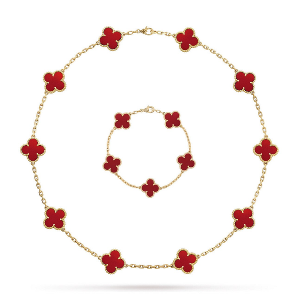 Klaver set- Wijnrood