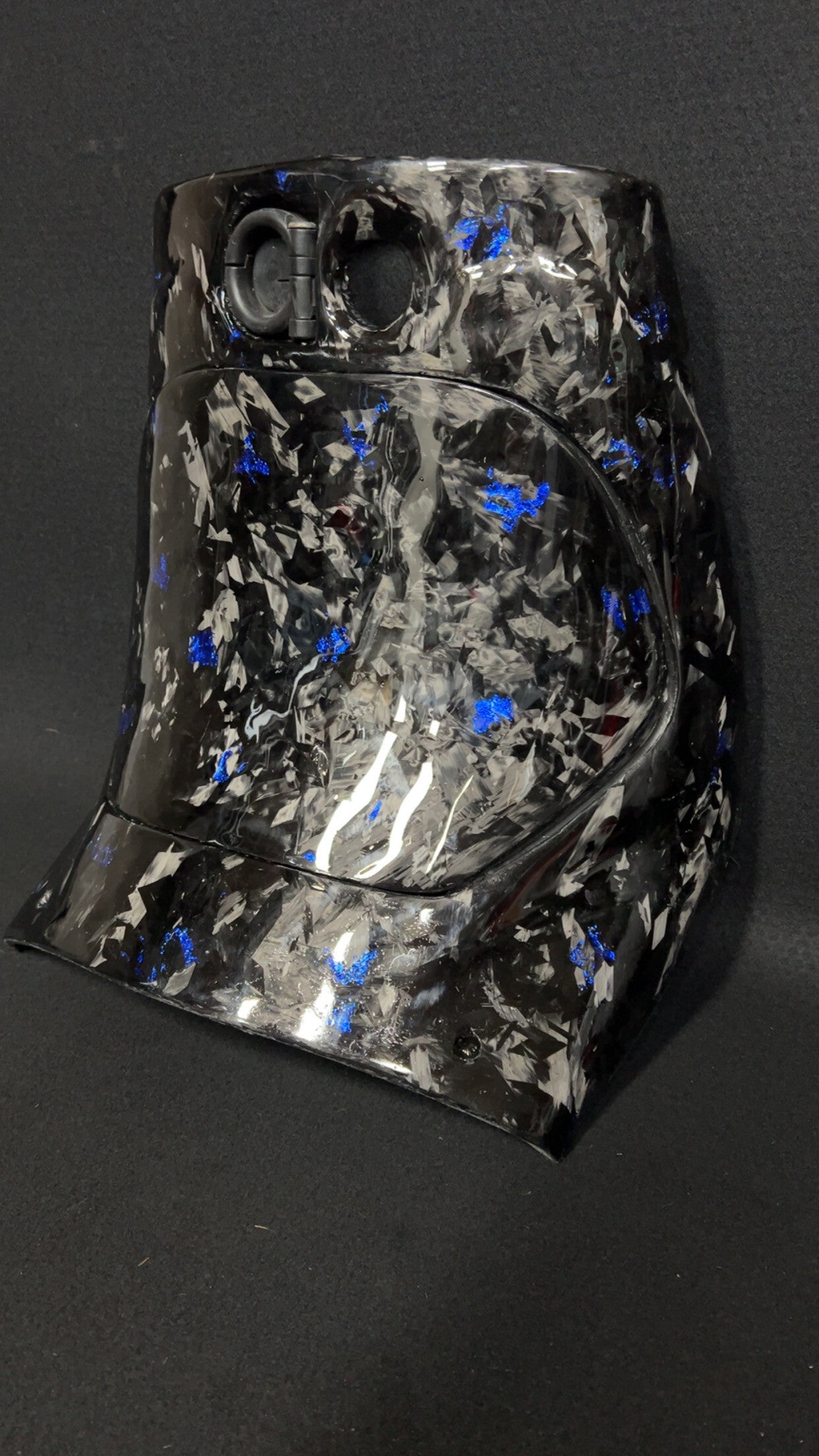 Kniekap zip Forged  Carbon blauw