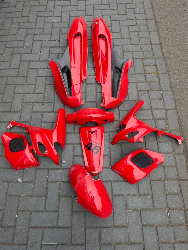kappen set Gilera runner rood sp pro
