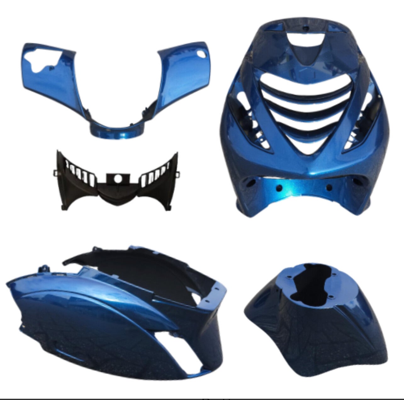 Kappenset  passend op piaggio zip sp 5 delig - diamond blue metallic