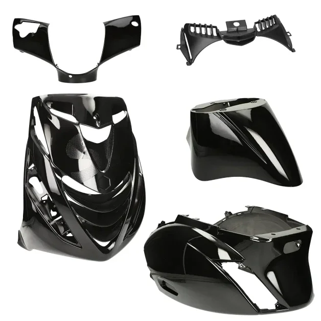 Kappenset passend op piaggio zip sp 5 delig - glans zwart
