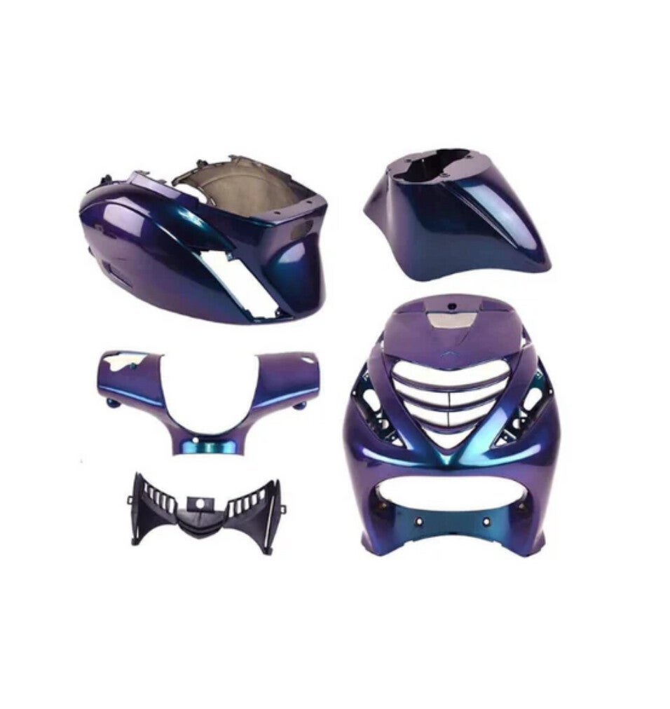 Kappenset passend op piaggio zip sp 5 delig glans cameleon