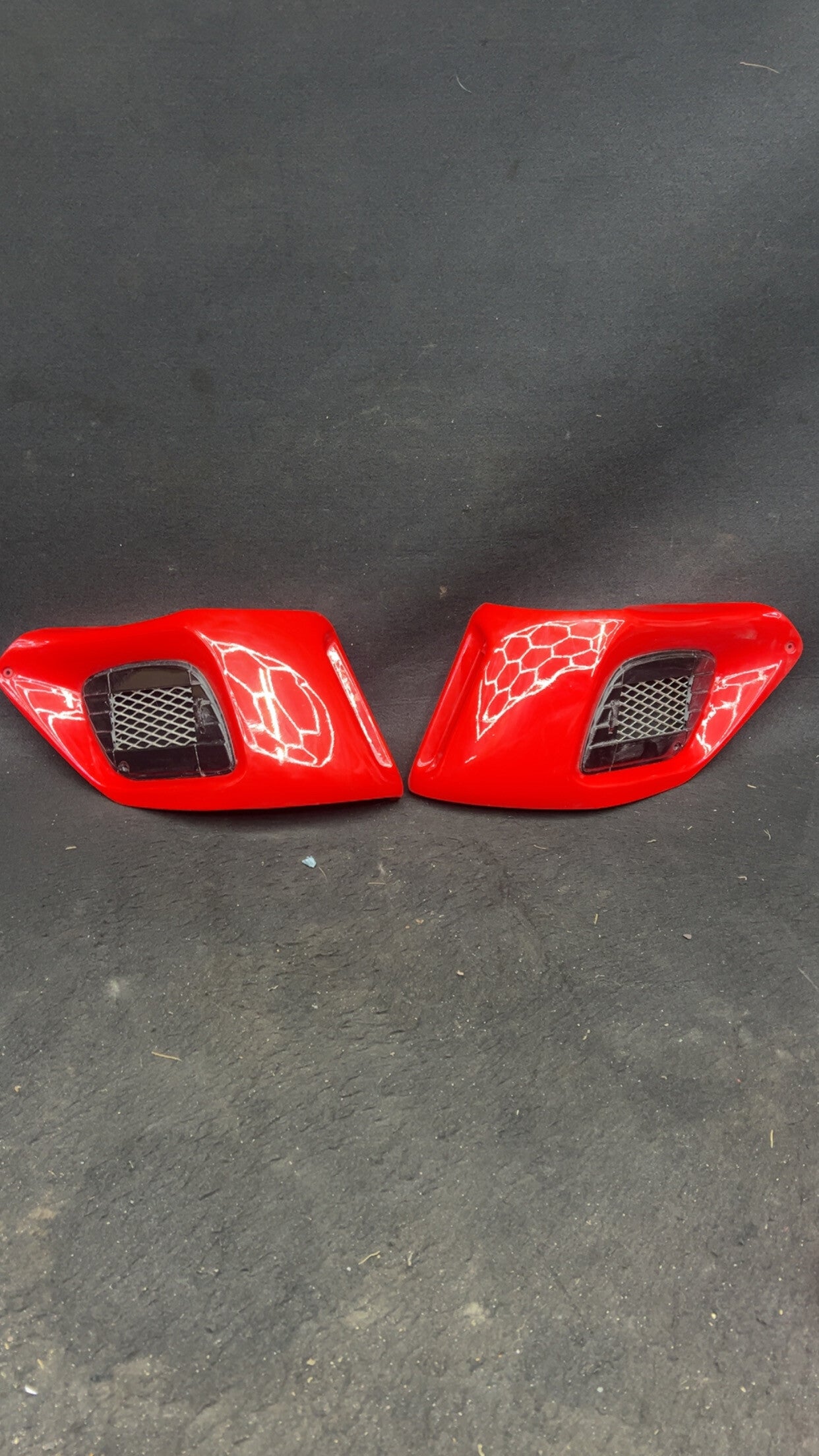 Gilera runner lucht roosters rood en roze