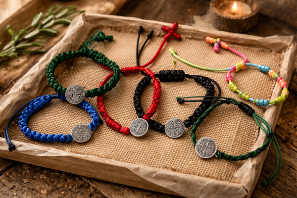 Pulseras Artesanales – Medalla de San Benito