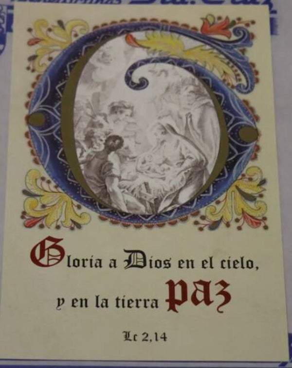 Postal de Navidad – Mensaje de Paz y Gloria