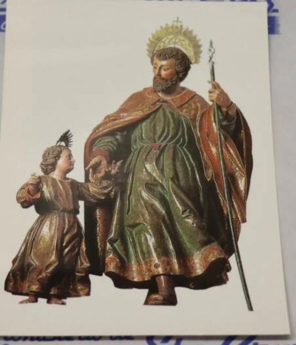 Postal Artística – San José y el Niño Jesús