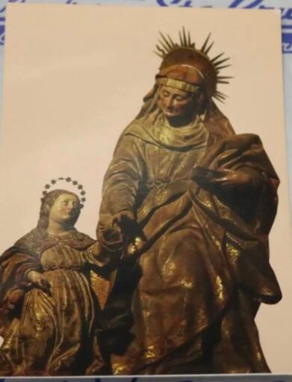 Postal Artística – Santa Ana con la Virgen Niña