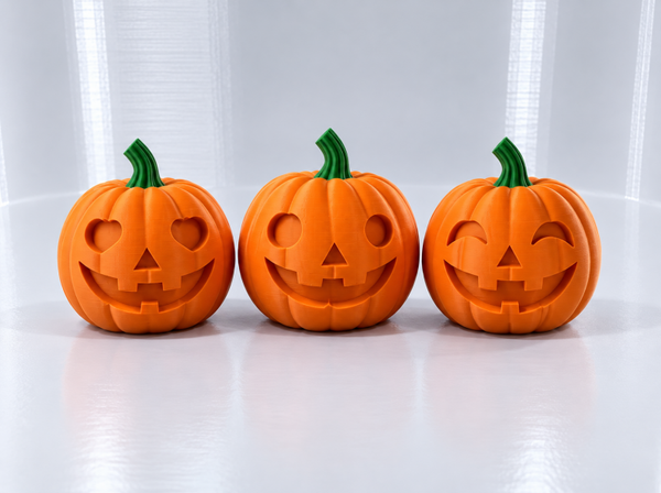 Halloween-pompoenen 3stuks