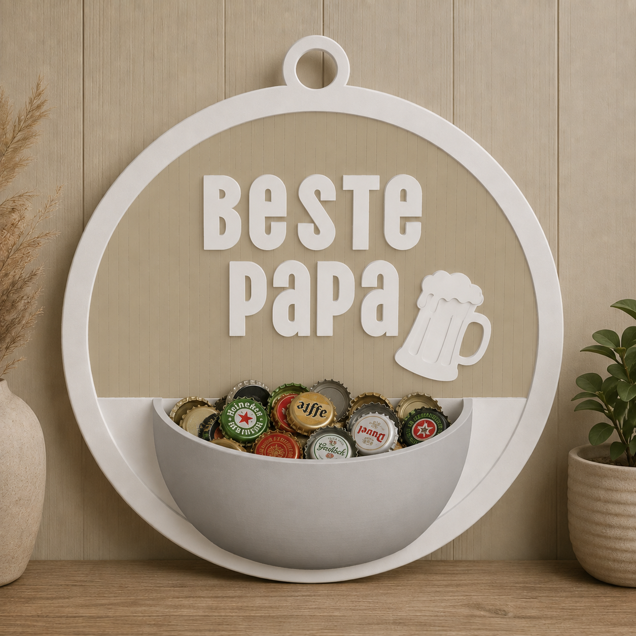 Beste papa - flessendopjesverzamelaar