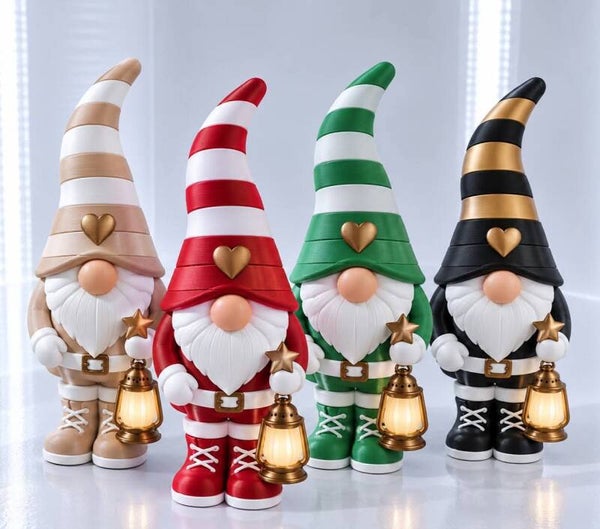 Kerstkabouter met lantaren