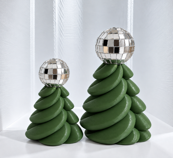 Kerstboompjes met een discobal setje