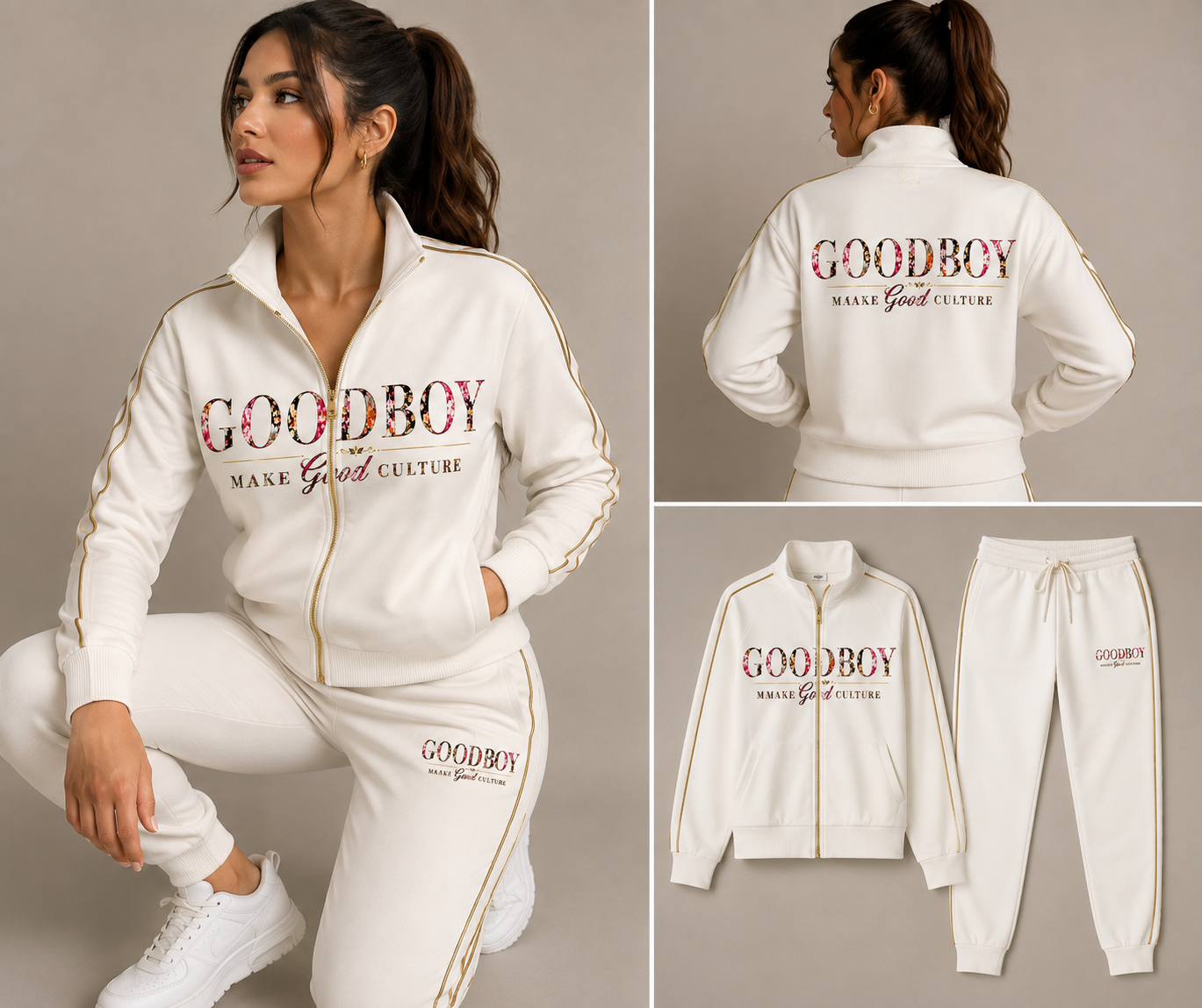 Ensemble GOODBOY Ivory Gold