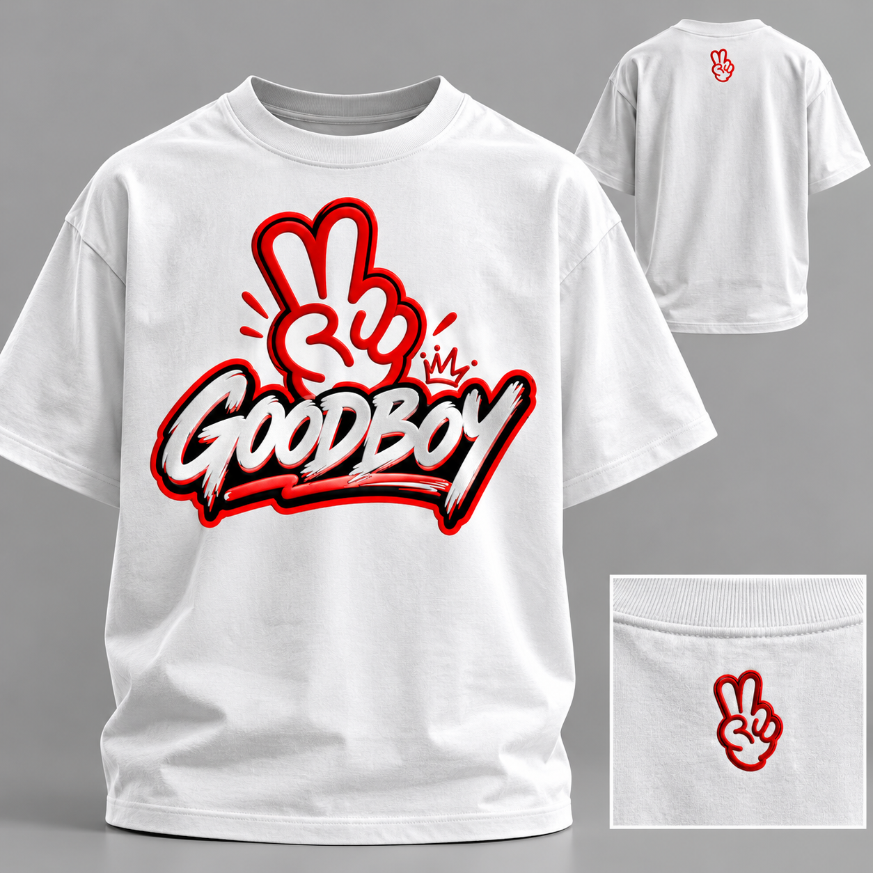 GOODBOY “Peace Crown” Blanc
