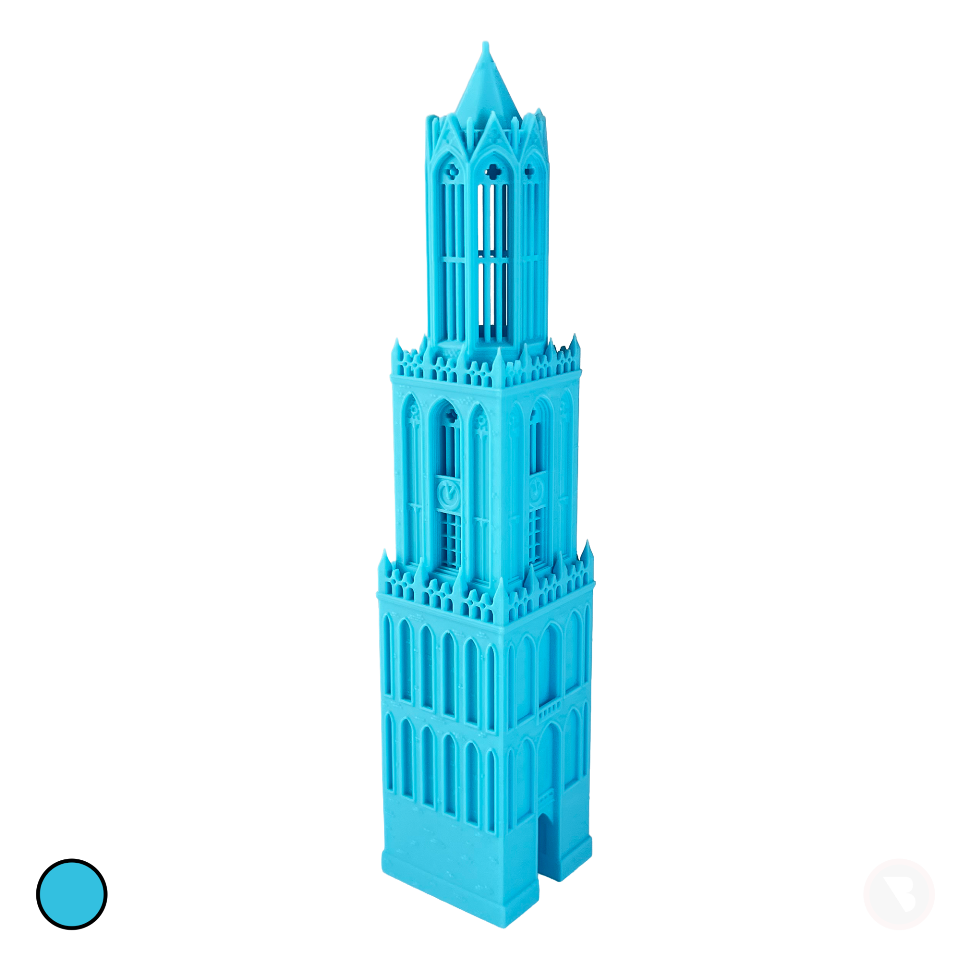 Domtoren | 25 cm | 35 cm | Lichtblauw