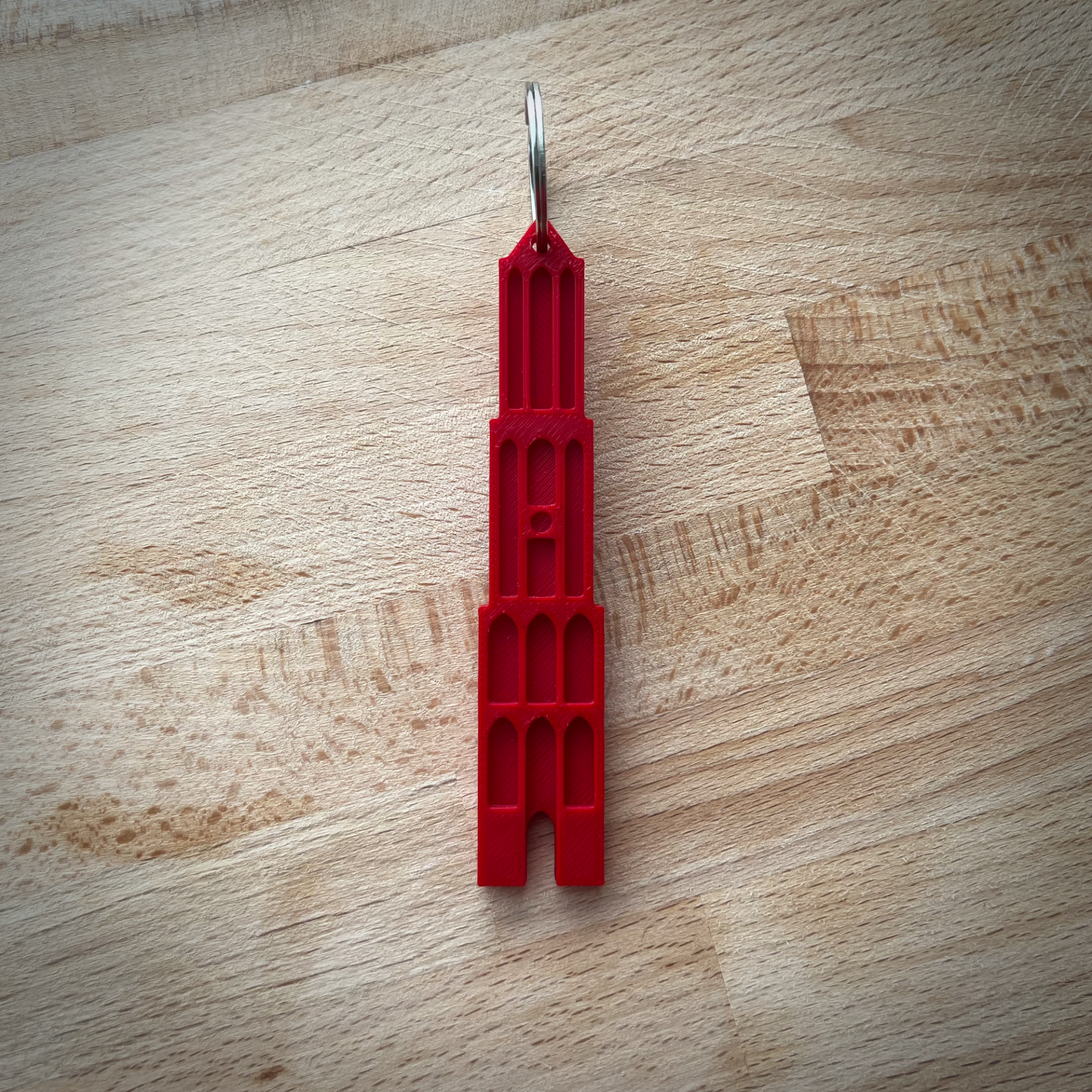 Domtoren Sleutelhanger | Rood