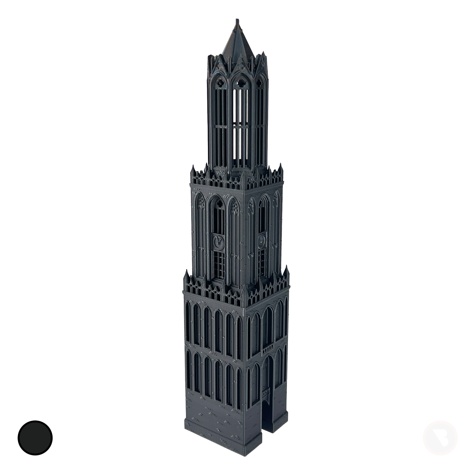 Domtoren | 25 cm | 35 cm | Zwart