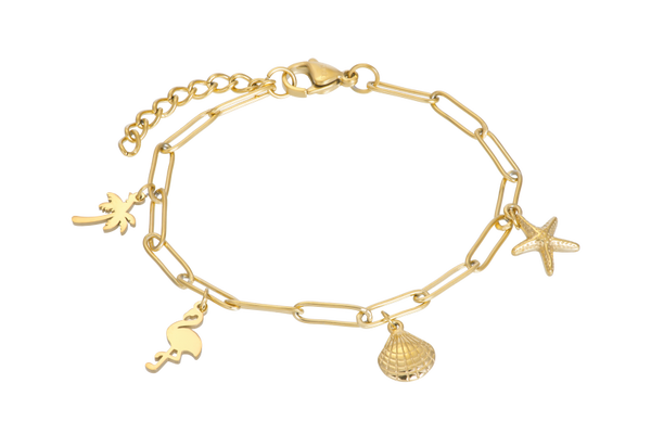 Armbandje goud 17-3 cm
