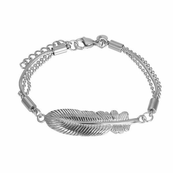 Armband Feather 17-20 cm Zilver IXXXI Boho collectie
