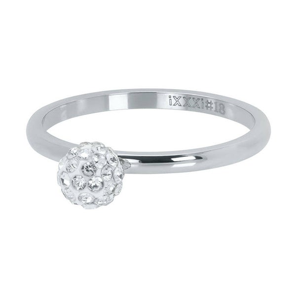 1 Ball Fill clear Crystal Silver