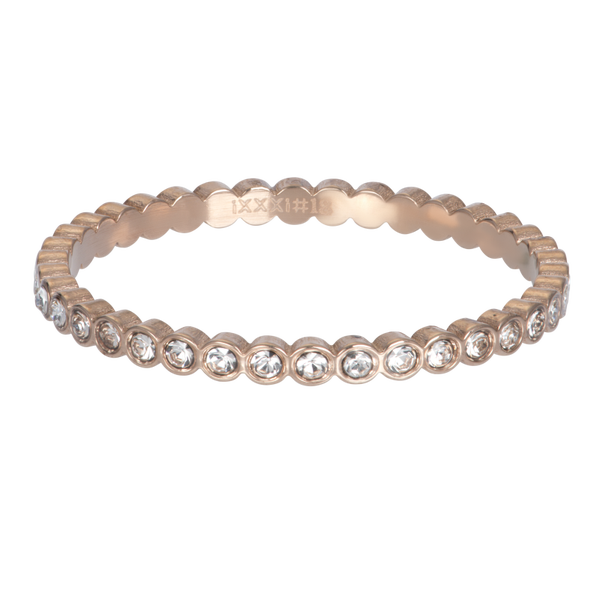 Small Circle Stone Rose/Gold