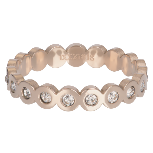 Big Circle Stone Rose/Gold