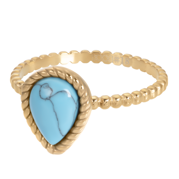 Magic Turquoise 2mm Goud IXXXI Boho collectie