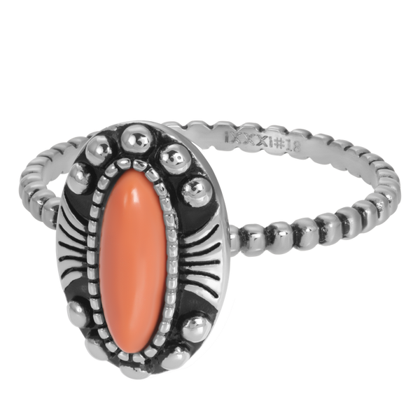 Indian coral 2mm zilver IXXXI Boho collectie