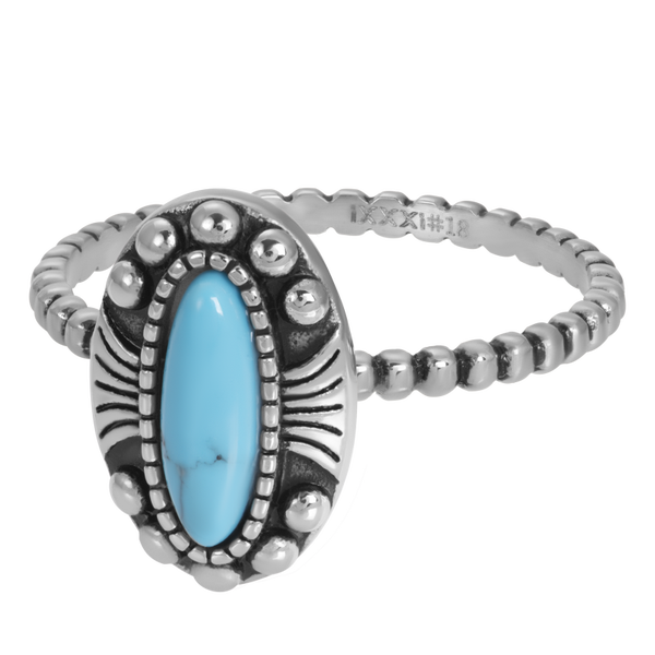 Indian Turquoise 2mm Zilver IXXXI Boho collectie