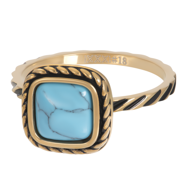 Summer Turquoise 2mm Goud IXXXI Boho collectie