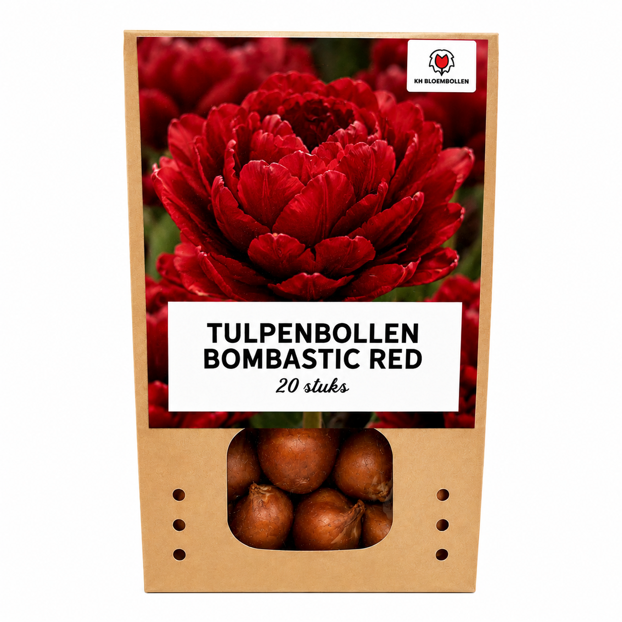 Bombastic red tulp 20 stuks
