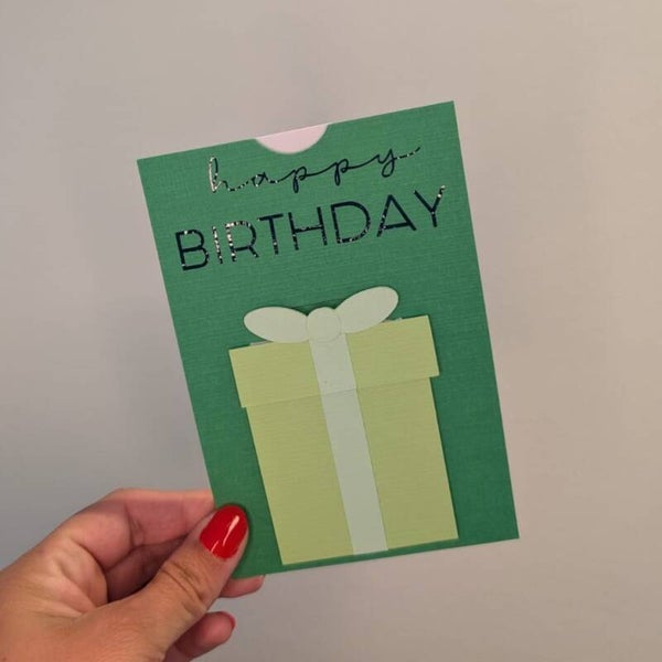 Schuifkaart geschenkje