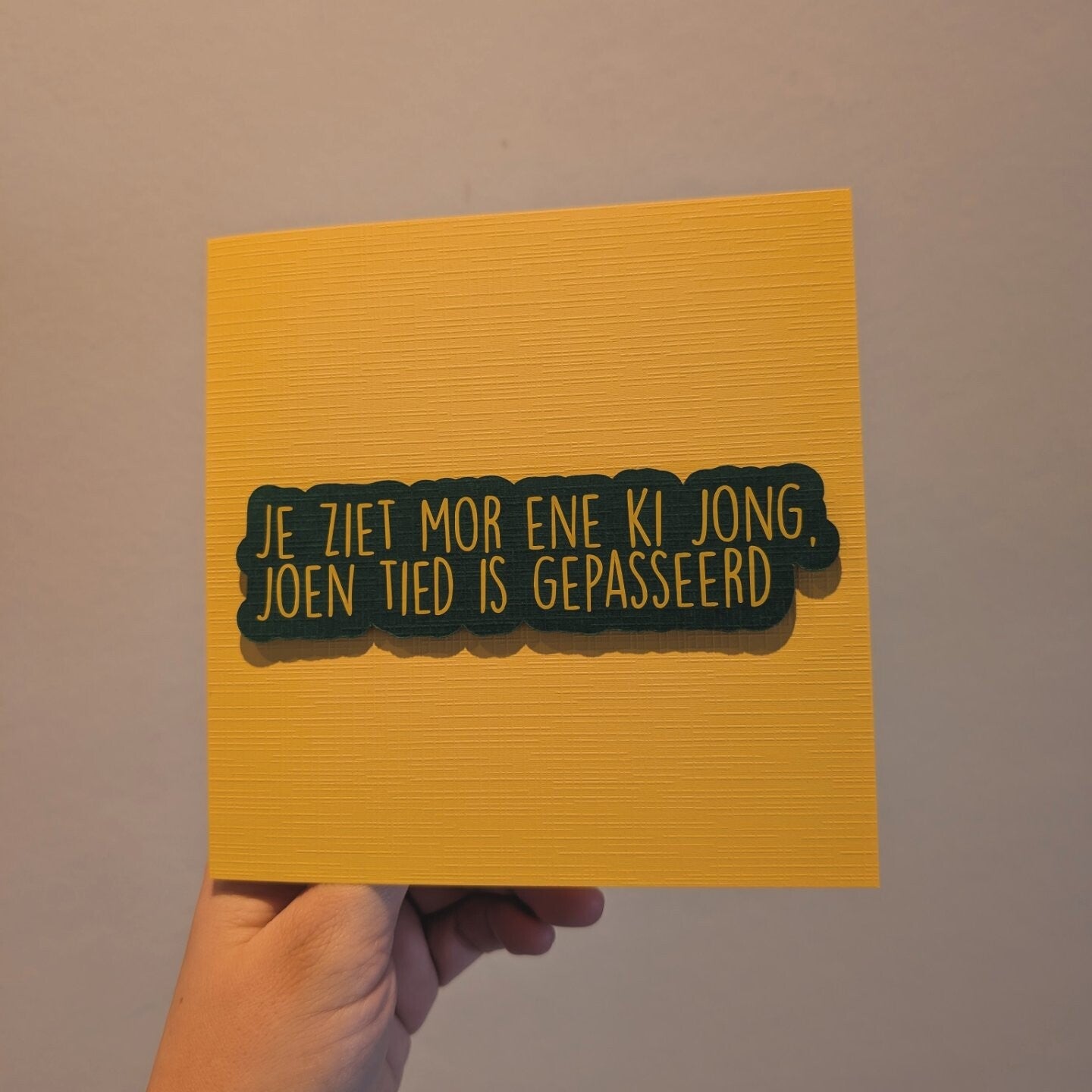 Kaartje mor ene ki jong