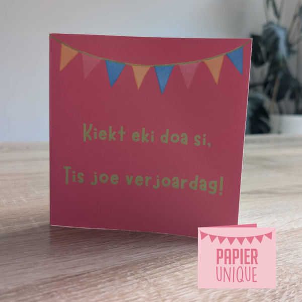 Kiekt eki doa si, tis joe verjoardag