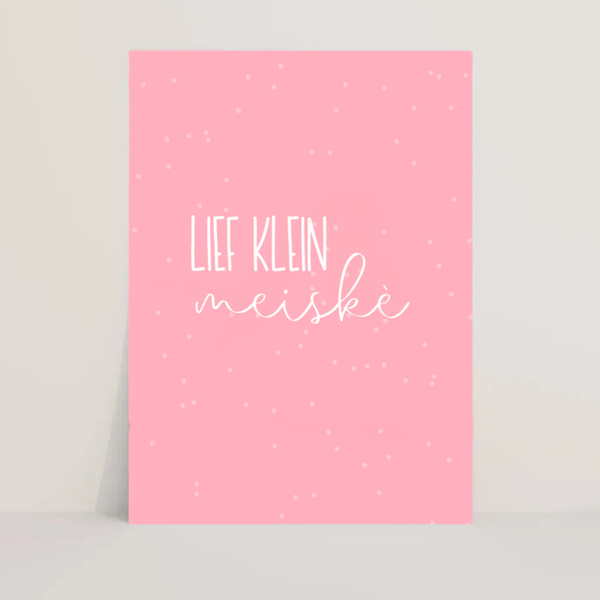 Kaart - lief klein meiske