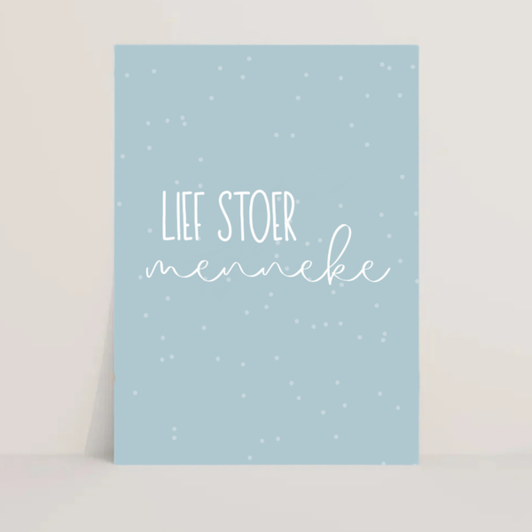 Kaart - lief stoer menneke