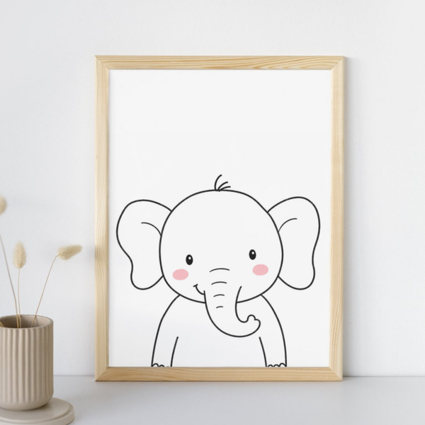 Prints zwart-wit kinderkamer