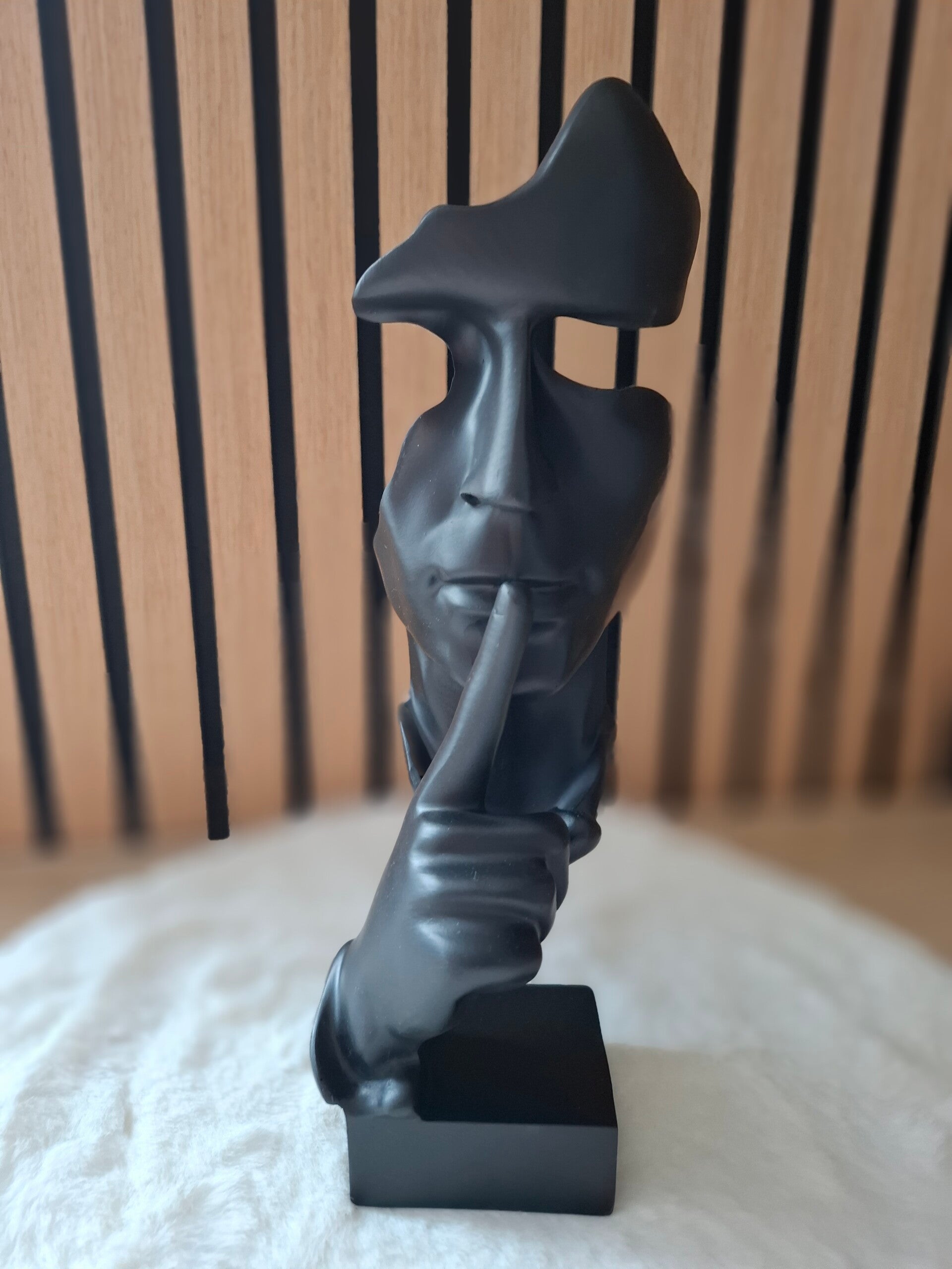 Decoratieve Sculptuur - Stilte zwart
