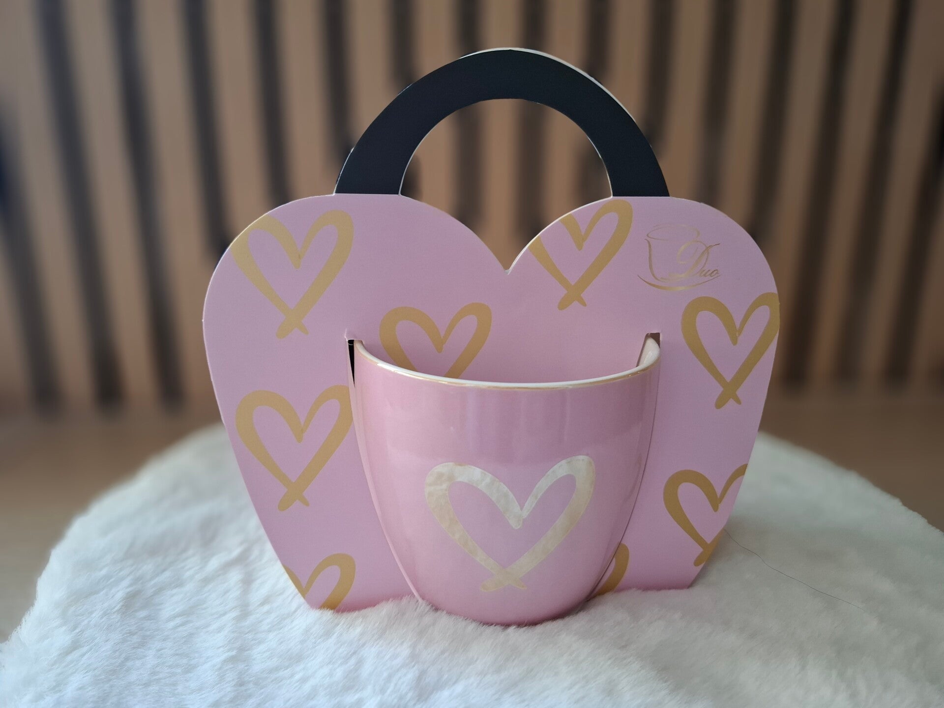 DUO HEARTS MOK roze