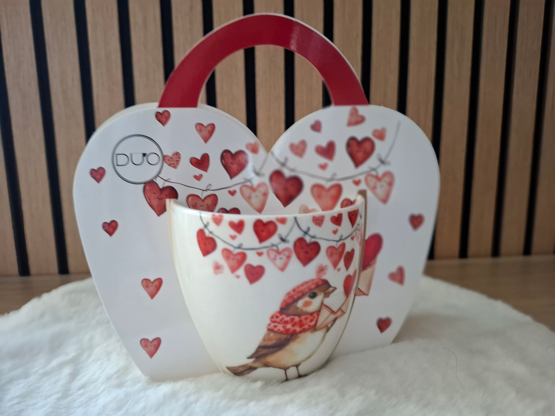 DUO HEARTS MOK vogel