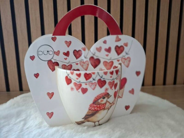 DUO HEARTS MOK vogel