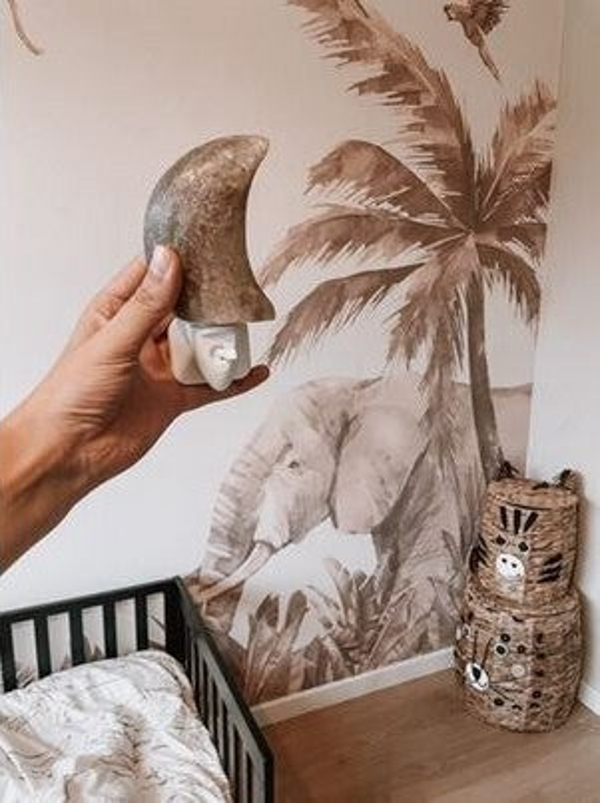 Nachtlampje maan grijs