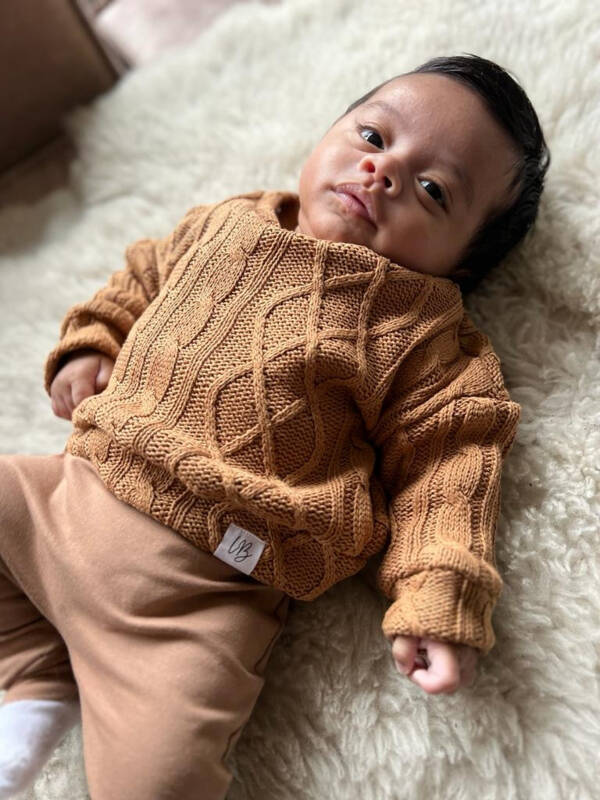 Oversized trui okergeel