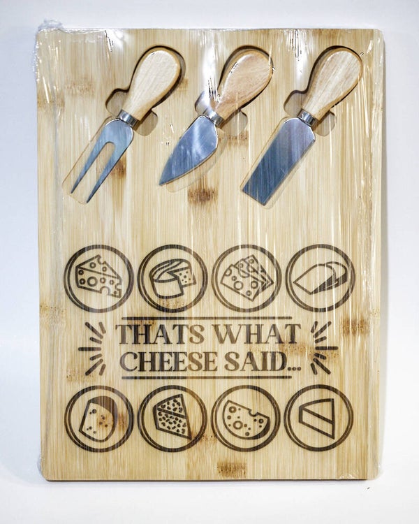 "That's What Cheese Said" Cheese Board