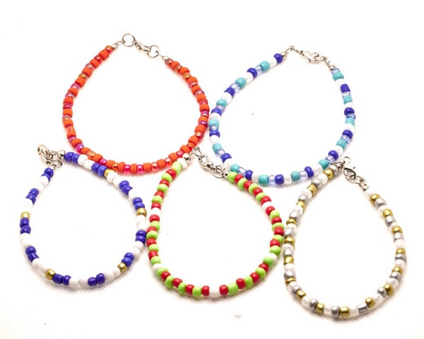 Christmas Themed Beaded Bracelets