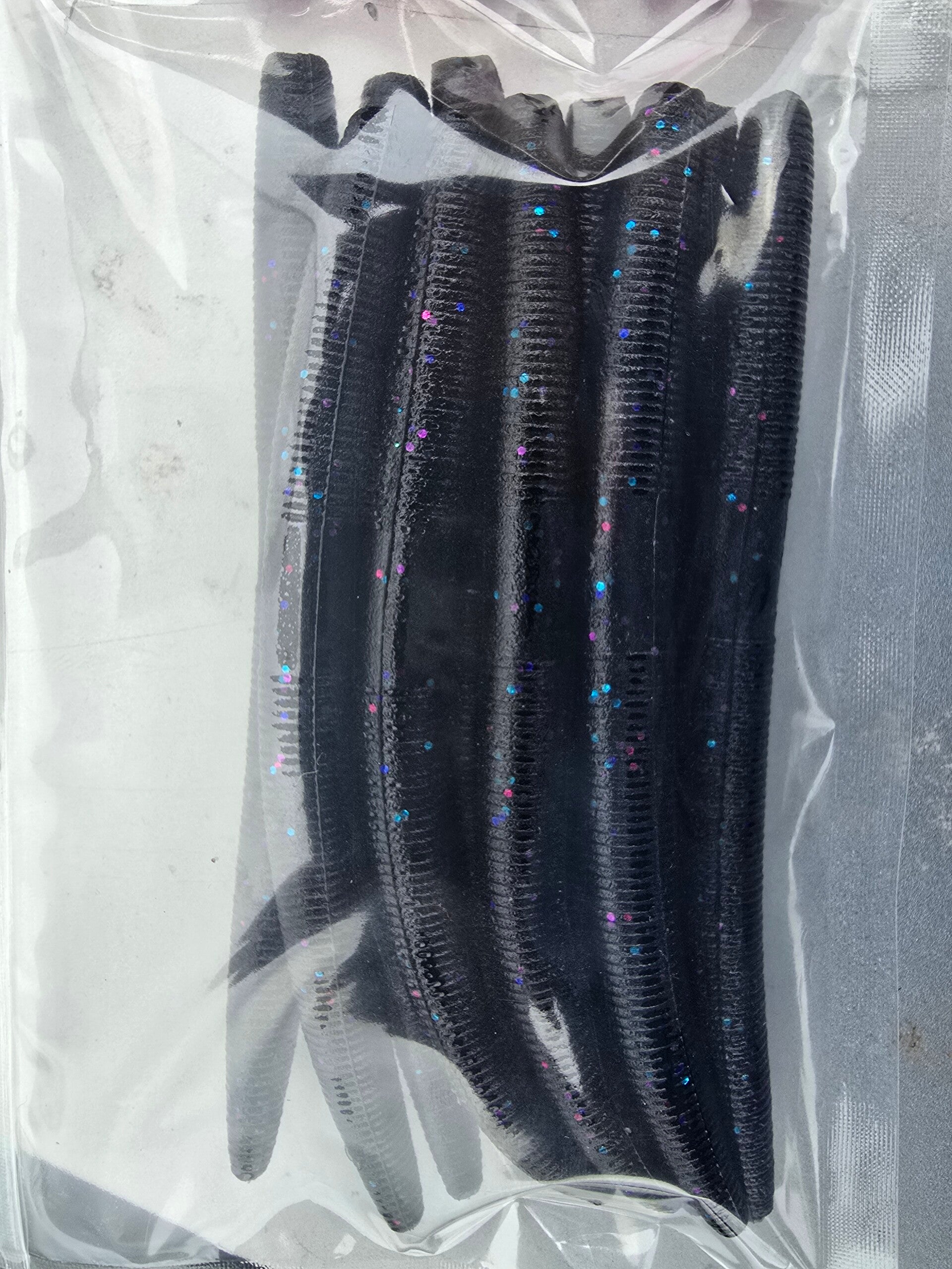 10 pk || 5" Stick Bait || Galaxy Black Nebula