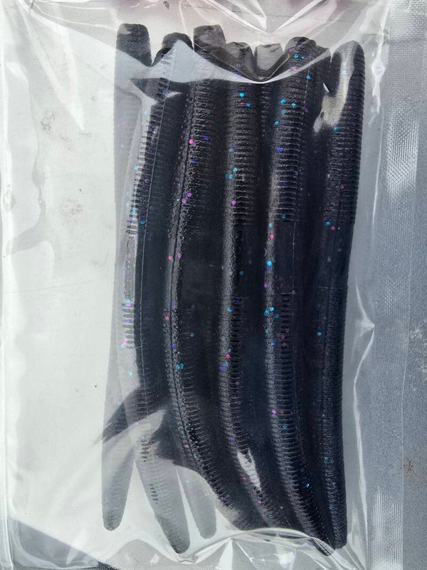 10 pk || 5" Stick Bait || Galaxy Black Nebula