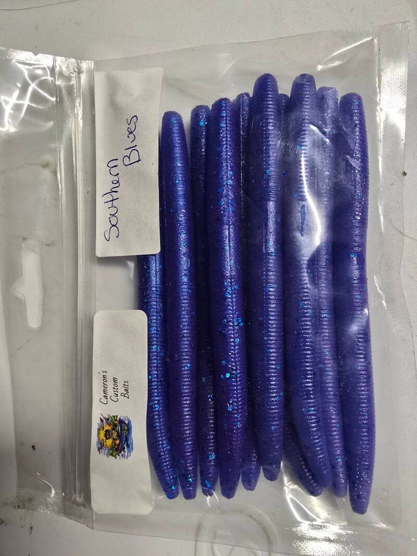 10 pk || 5" Stick Bait || Southern Blues