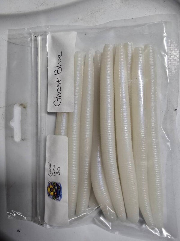 10 pk || 5" Stick Bait || Ghost Blue