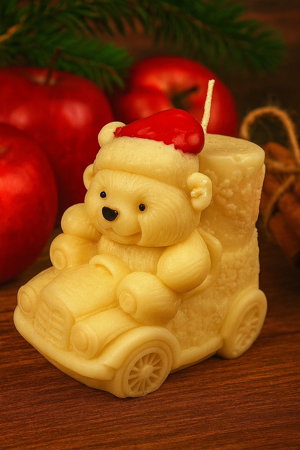 Ourson Noël parfum " pomme cannelle"